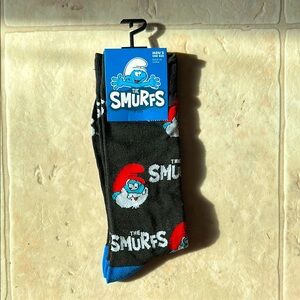 Men's Black Smurf Socks
